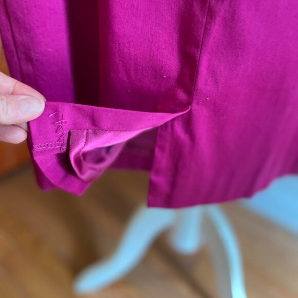 Mossimo Business Casual Sleeveless Dress Size 8 Pleated Bodice in Raspberry - Picture 7 of 9